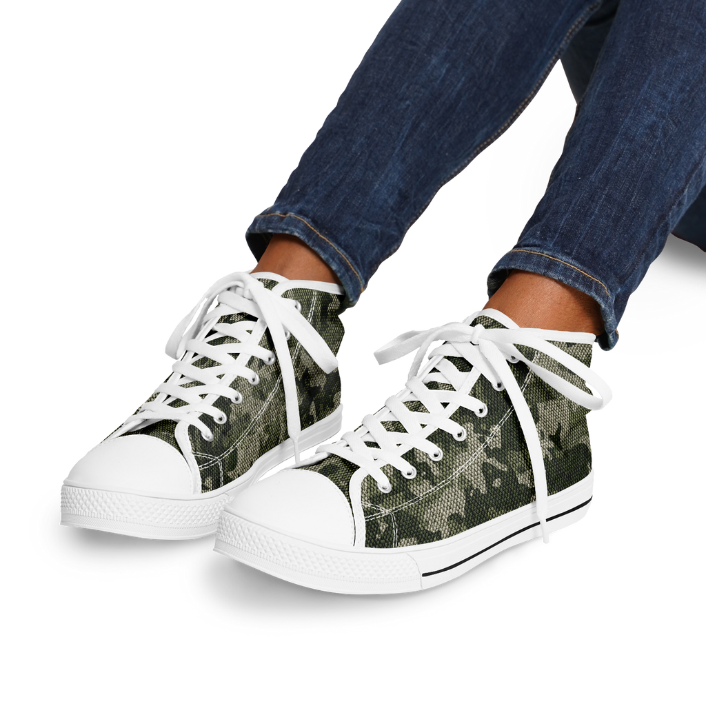HIGH TOP | green camo | white sole