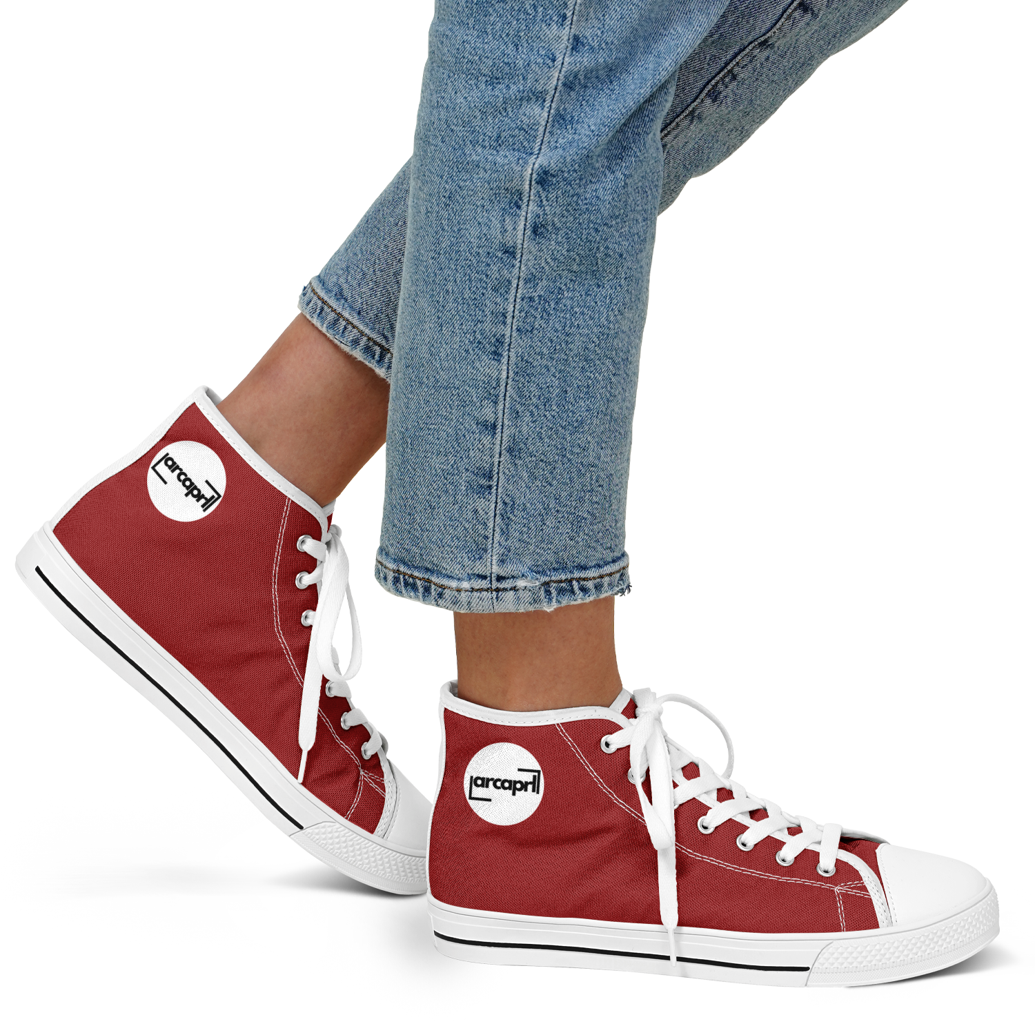 WOMEN'S PINNACLE HIGH TOP SNEAKERS | maroon