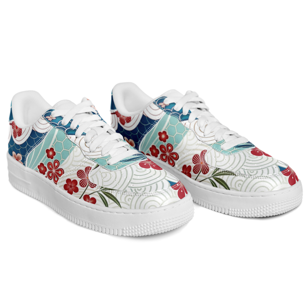 WOMEN'S MOMENTUM LOW-CUT SNEAKERS | reddish florals
