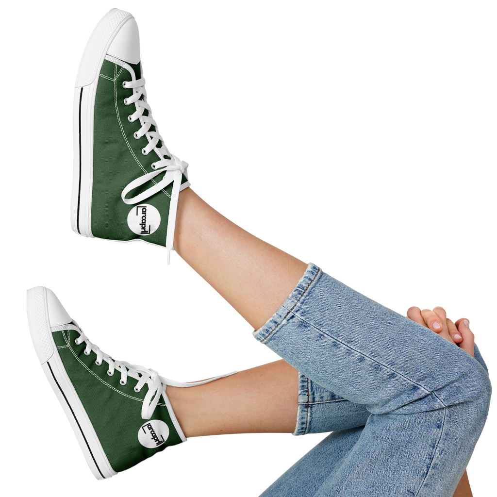WOMEN'S PINNACLE HIGH TOP SNEAKERS | forest green