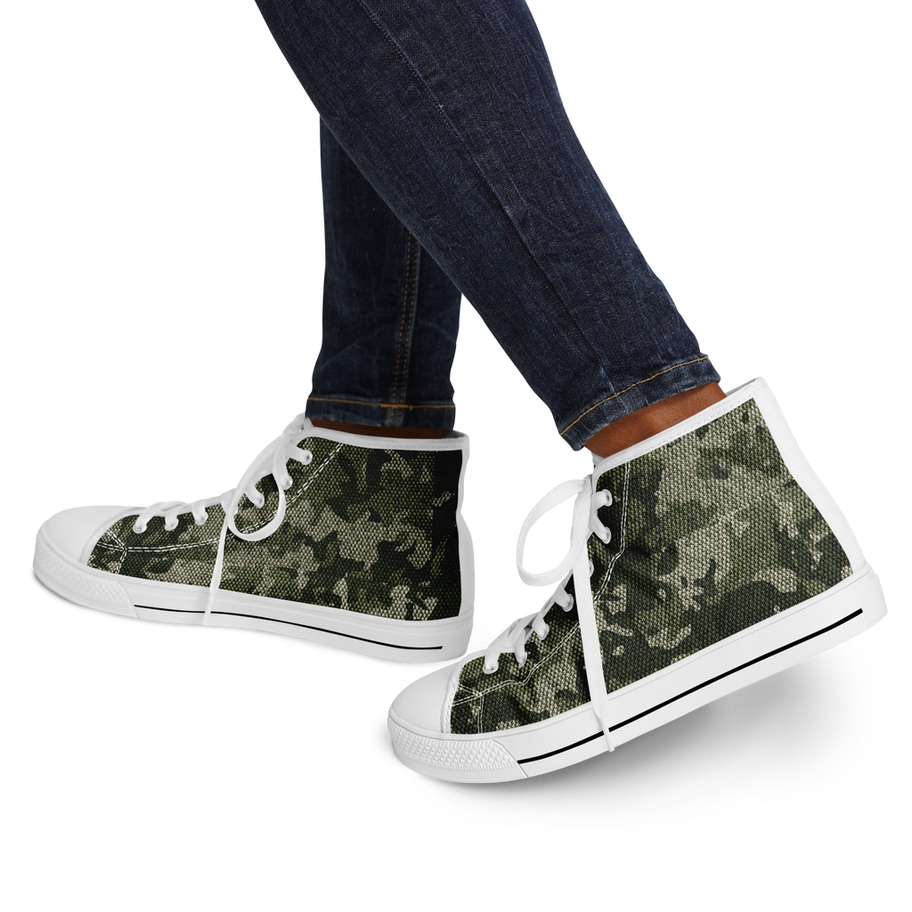 HIGH TOP | green camo | white sole