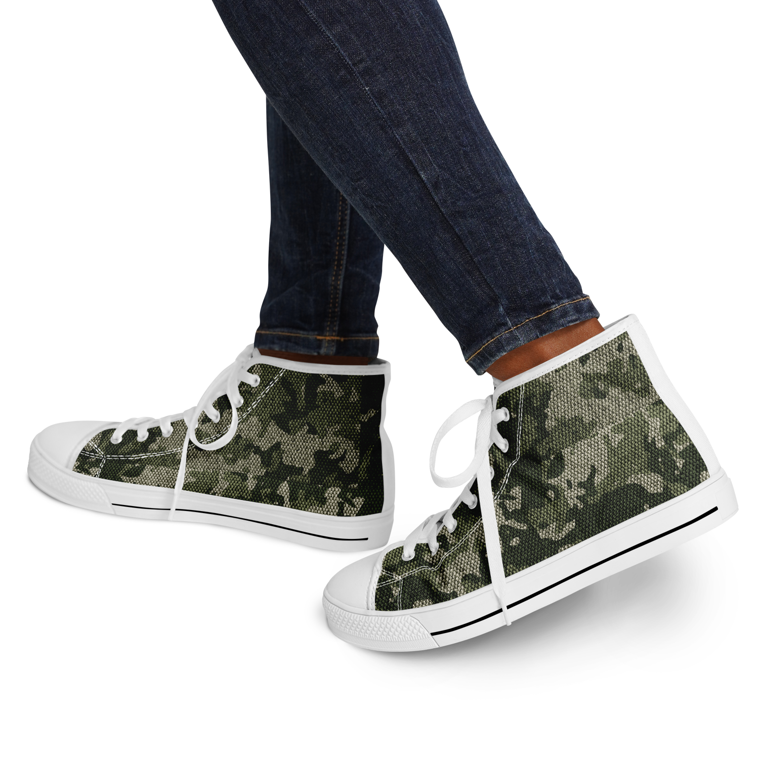 HIGH TOP | green camo | white sole