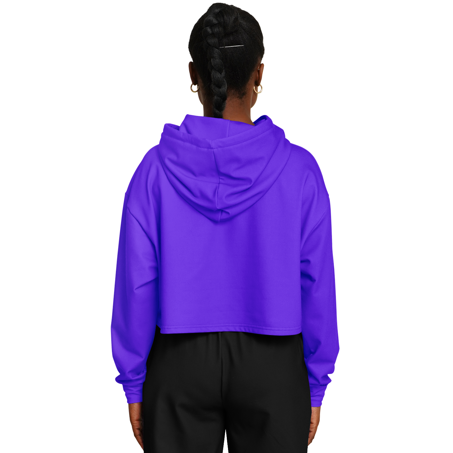 WOMEN'S SUMMIT CROPPED HOODIE | violet