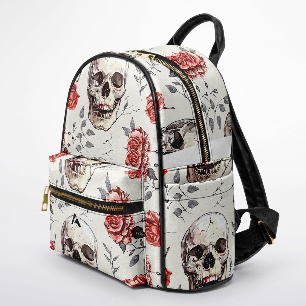 City Mini Backpack | skulls and roses