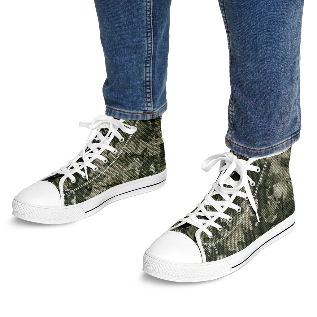 HIGH TOP | green camo | white sole