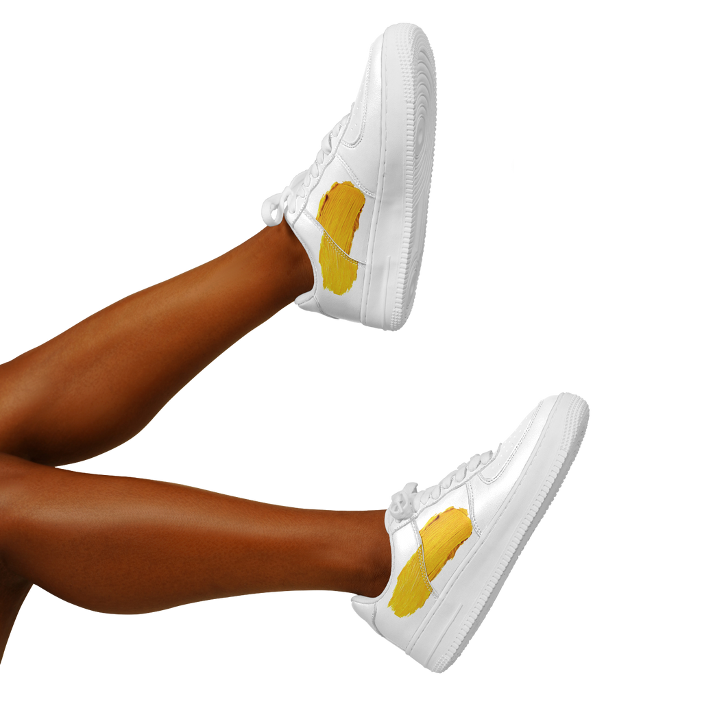 N | core low top | yellow paint stripe