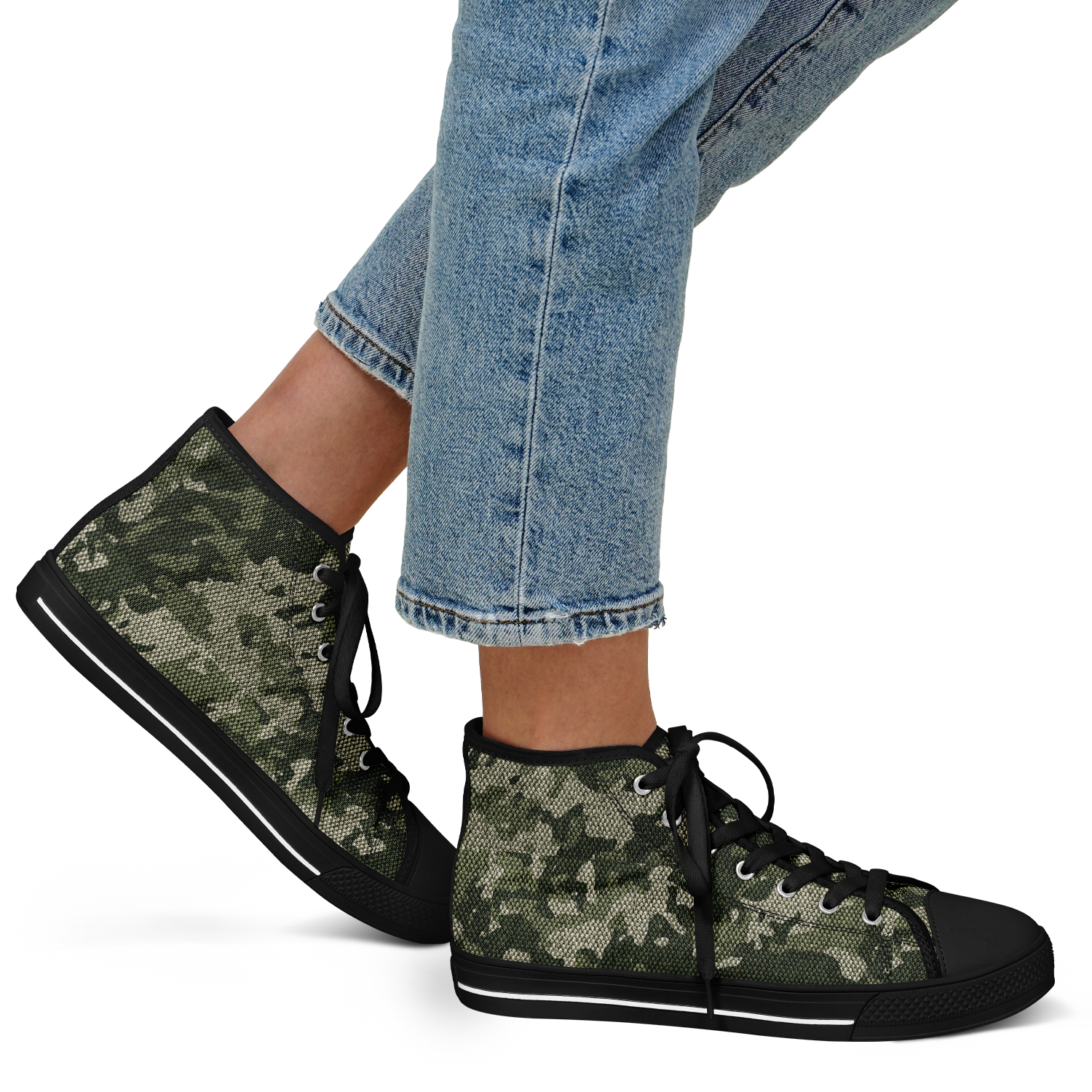 HIGH TOP | green camo | black sole