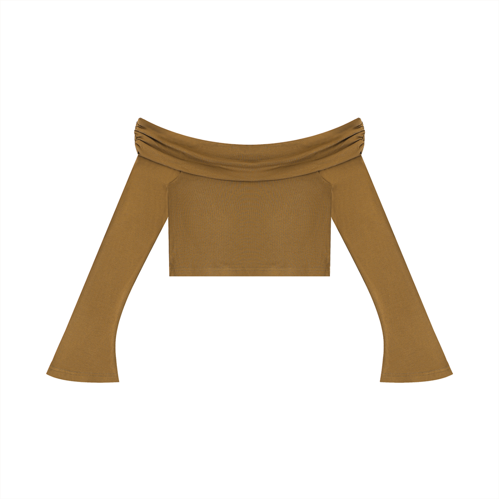 all,arcaprl,womens,upper,body,off,the,shoulder,bell,sleeve,crop,wt0112,tshirt