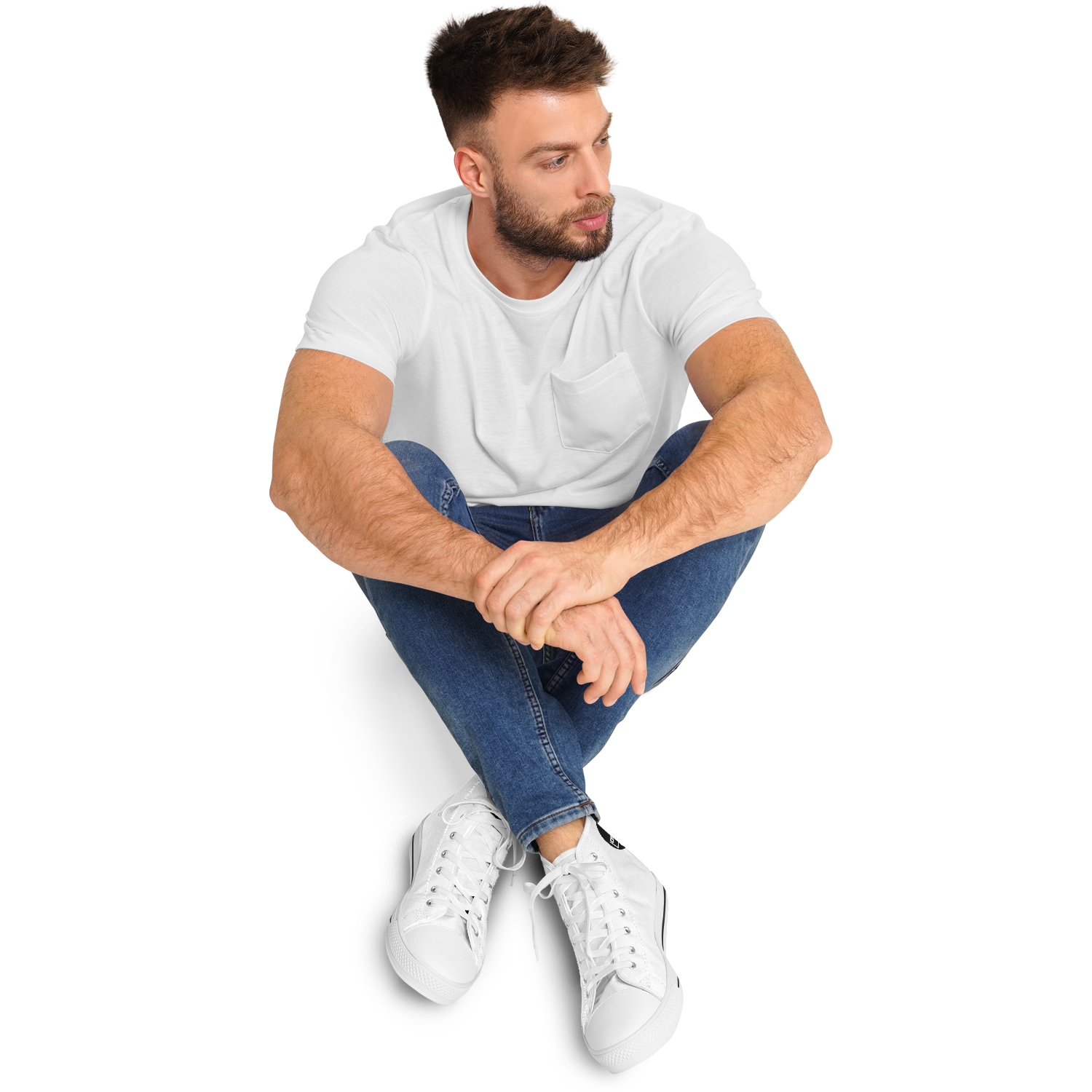 MEN'S PINNACLE HIGH TOP SNEAKERS | white