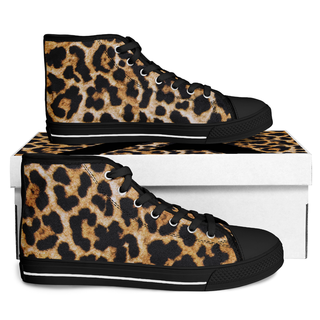 SNE4K | high top | leopard print | black details