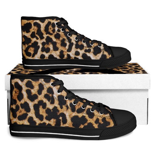 SNE4K | high top | leopard print | black details