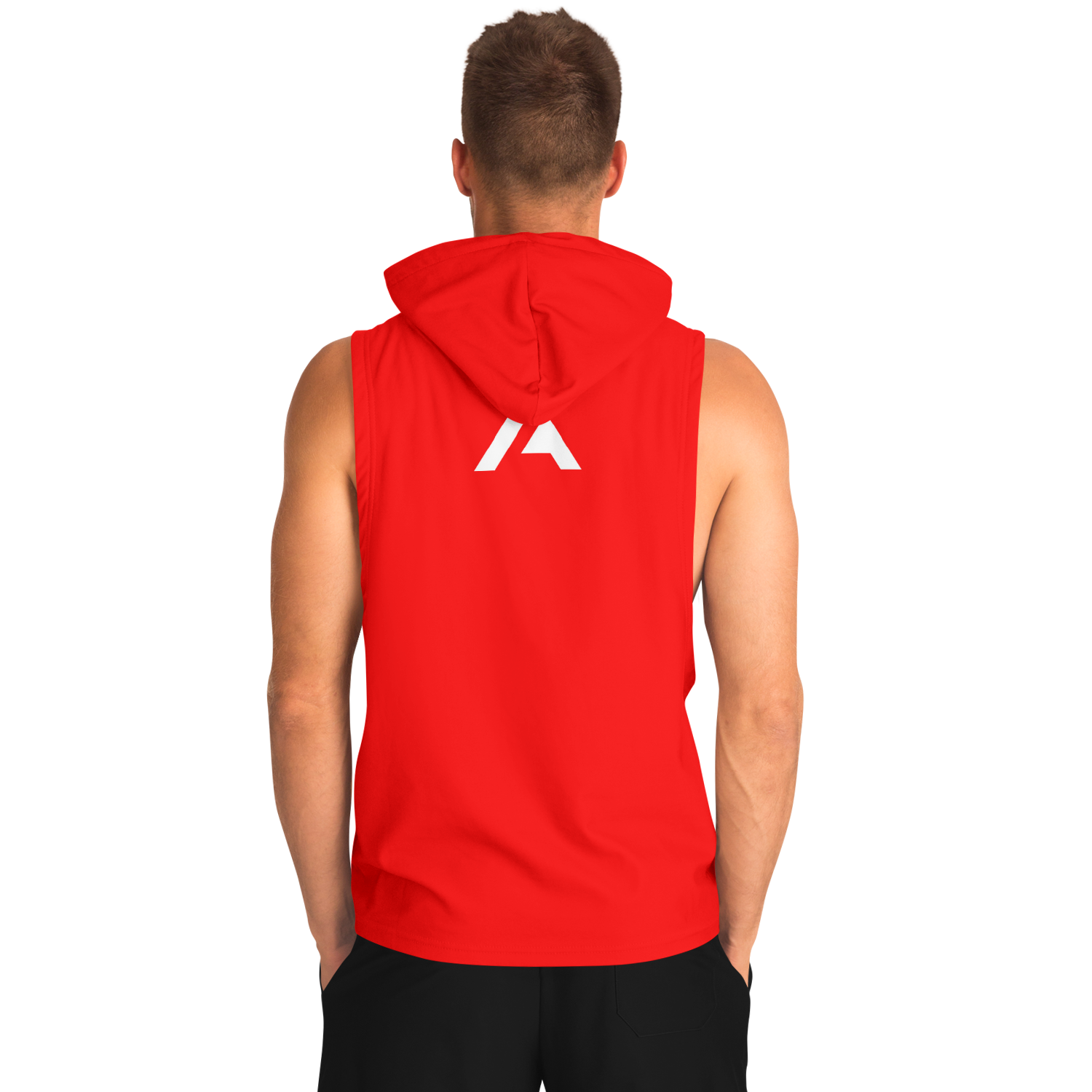 MEN'S SUMMIT SLEEVELESS HOODIE | really red