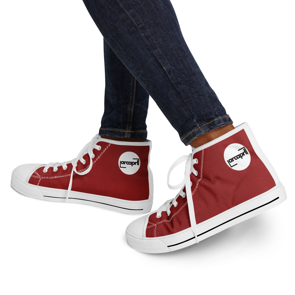 WOMEN'S PINNACLE HIGH TOP SNEAKERS | maroon