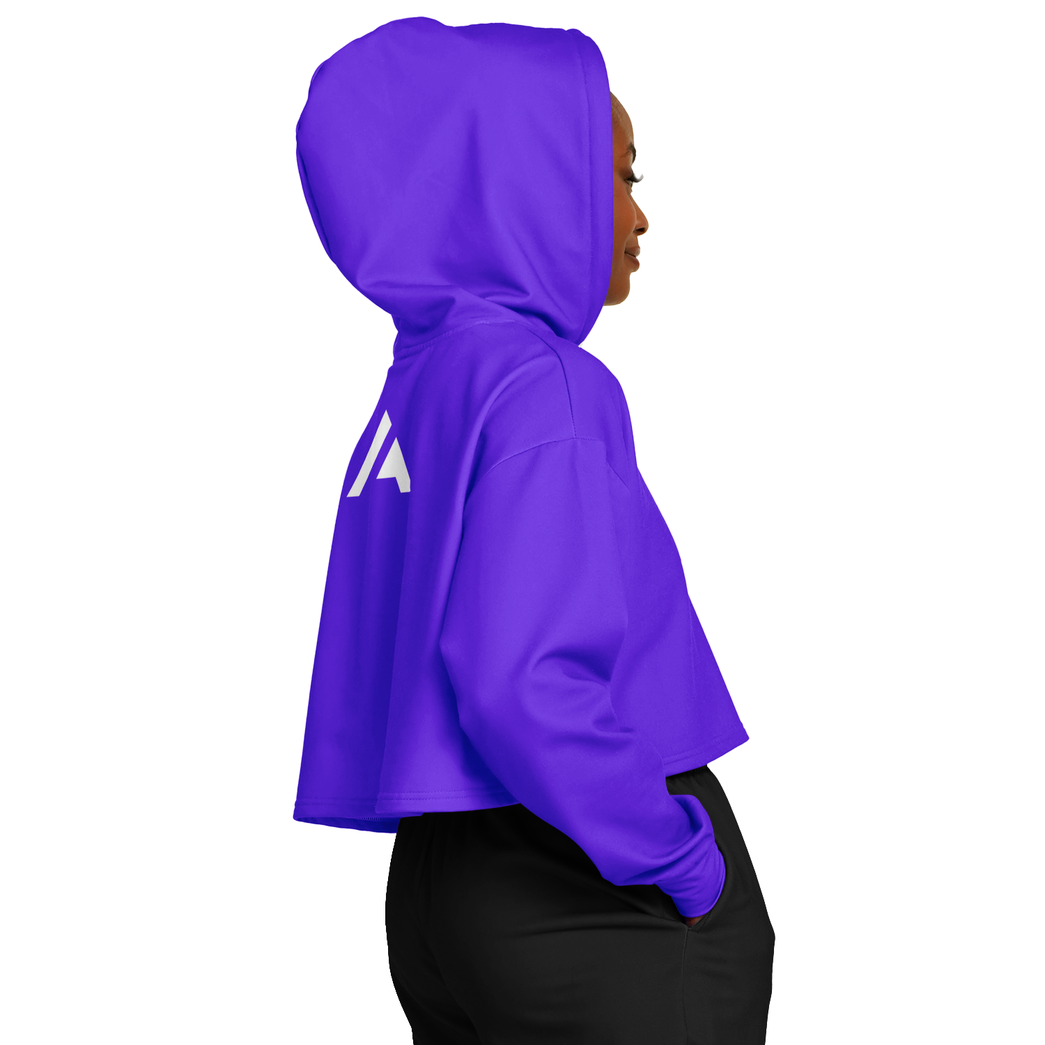 WOMEN'S SUMMIT CROPPED HOODIE | violet