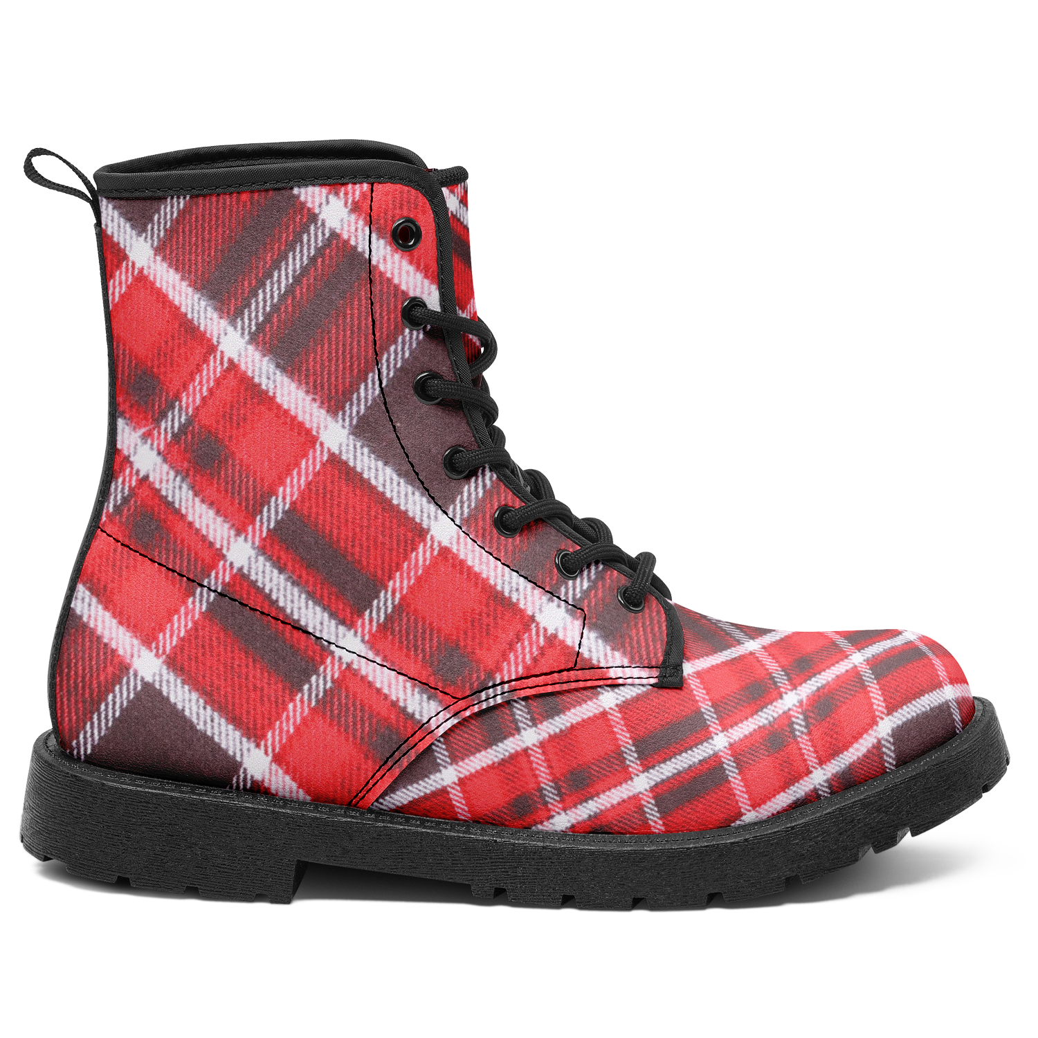 N | city strider boot | red plaid