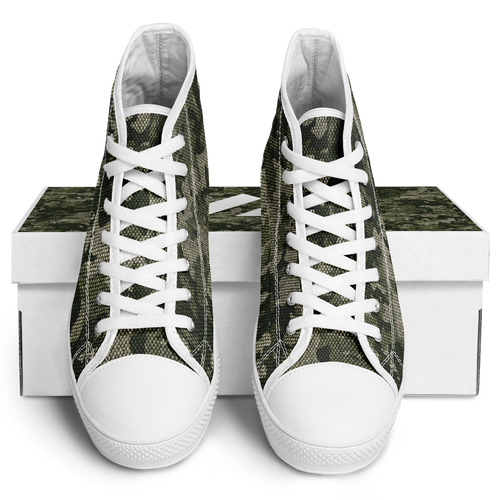 HIGH TOP | green camo | white sole - Arcadia Apparel