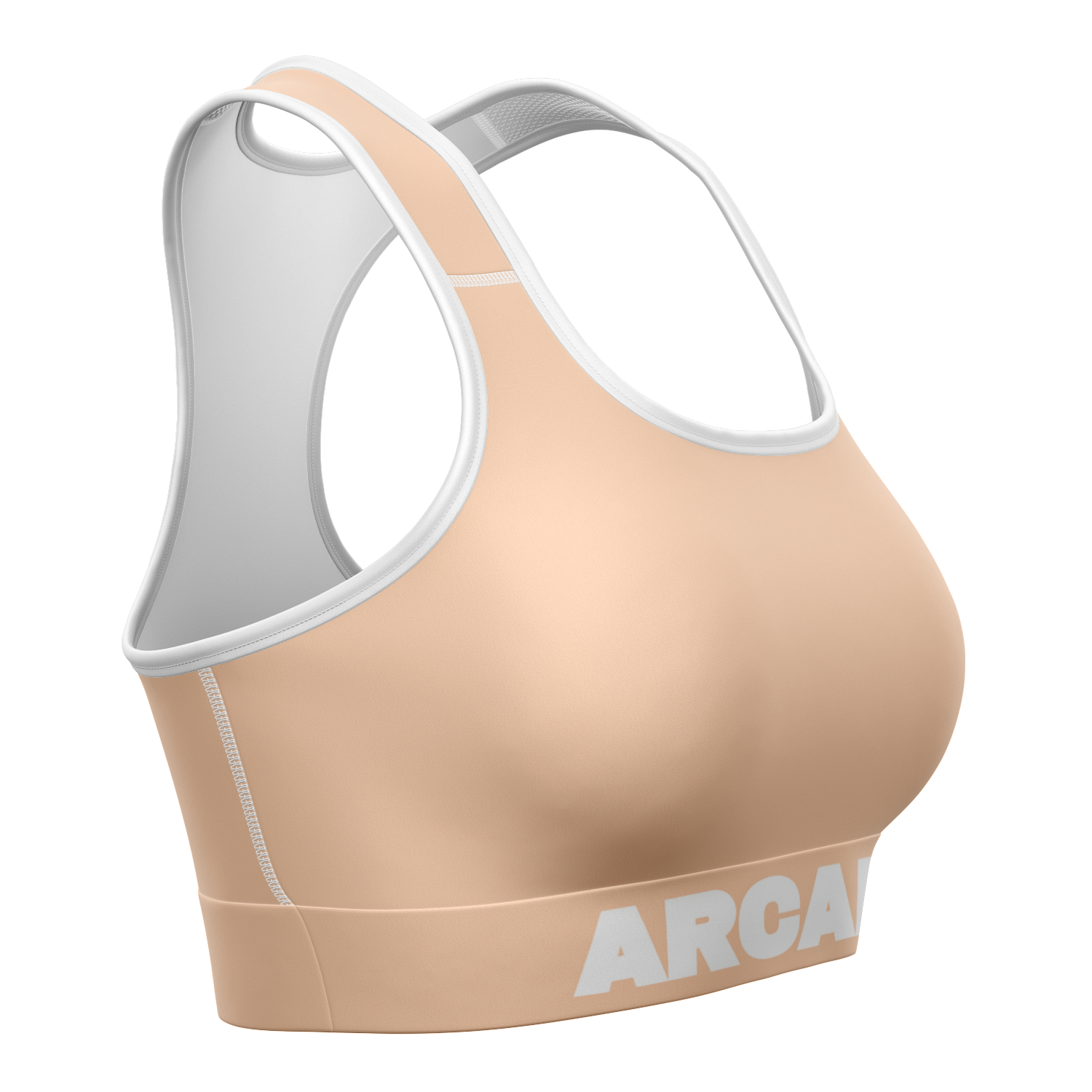 New Orleans Nude Longline Sports Bra - Arcadia Apparel