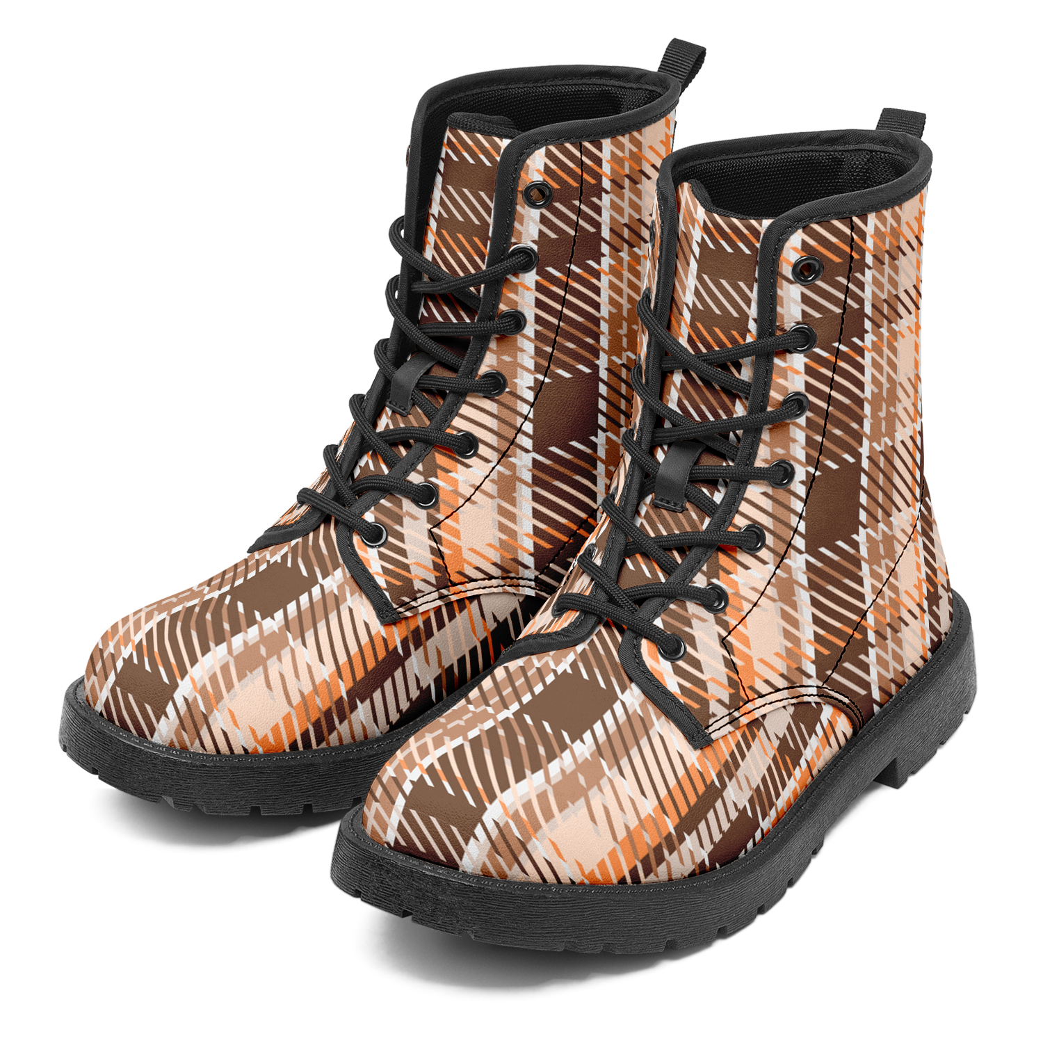 N | city strider boot | brown plaid