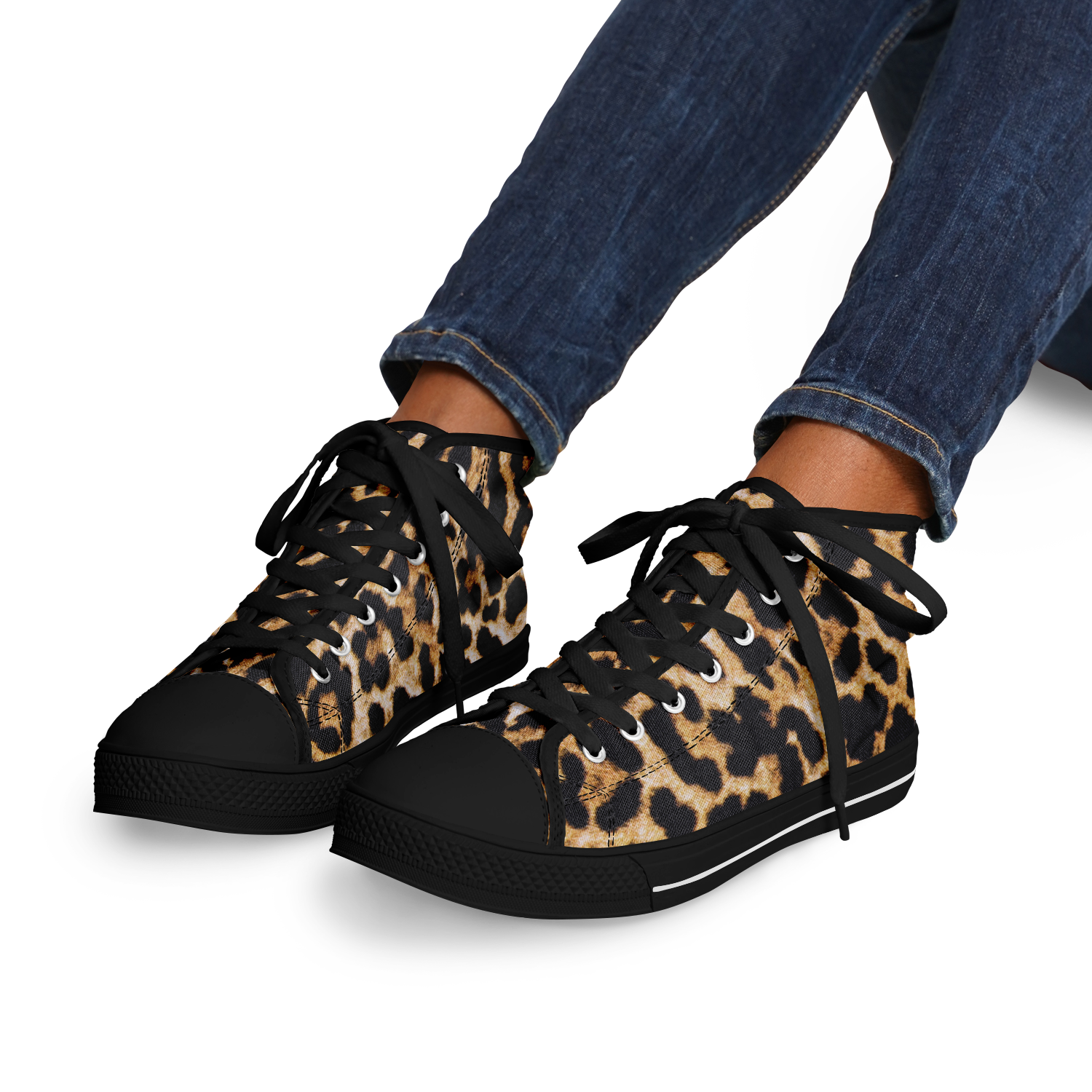 SNE4K | high top | leopard print | black details