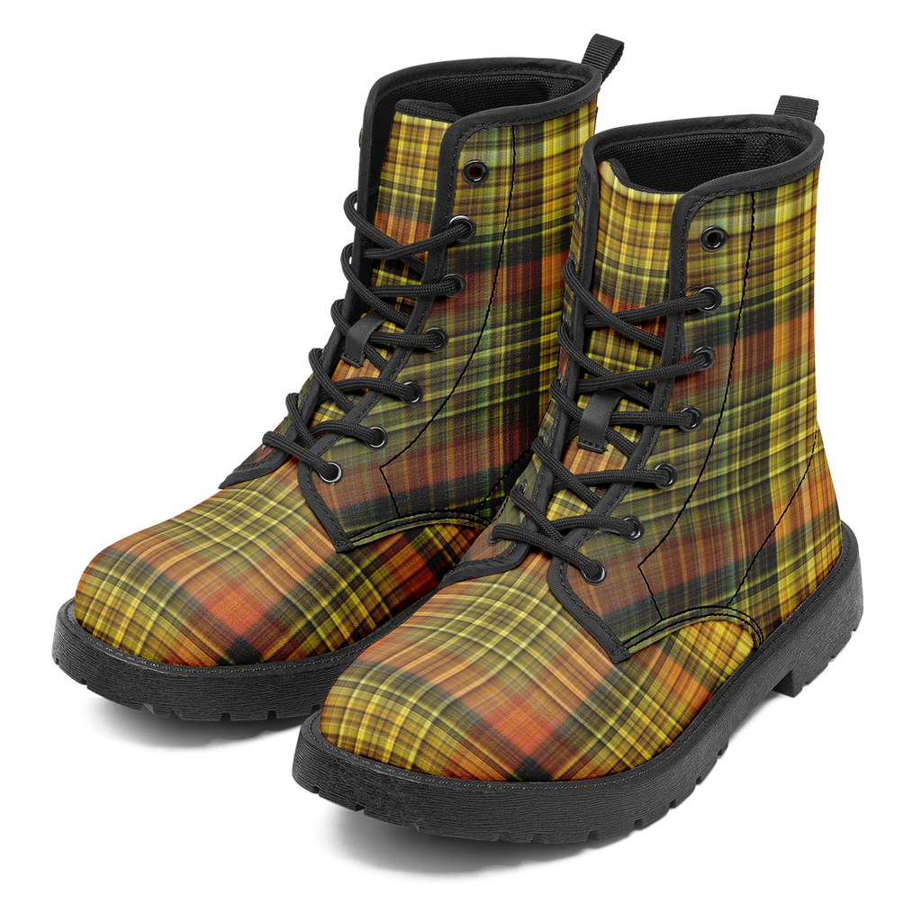 N | city strider boot | yellow plaid