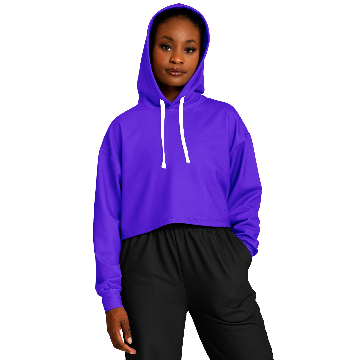 WOMEN'S SUMMIT CROPPED HOODIE | violet