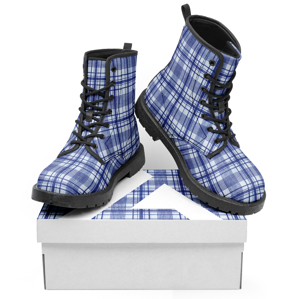 N | city strider boot | blue plaid