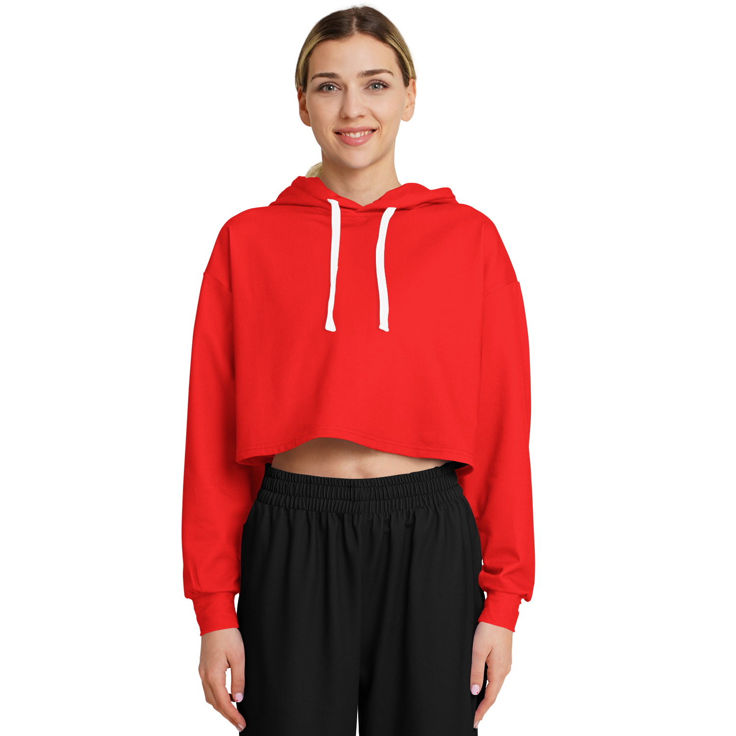 WOMEN'S SUMMIT CROPPED HOODIE | really red
