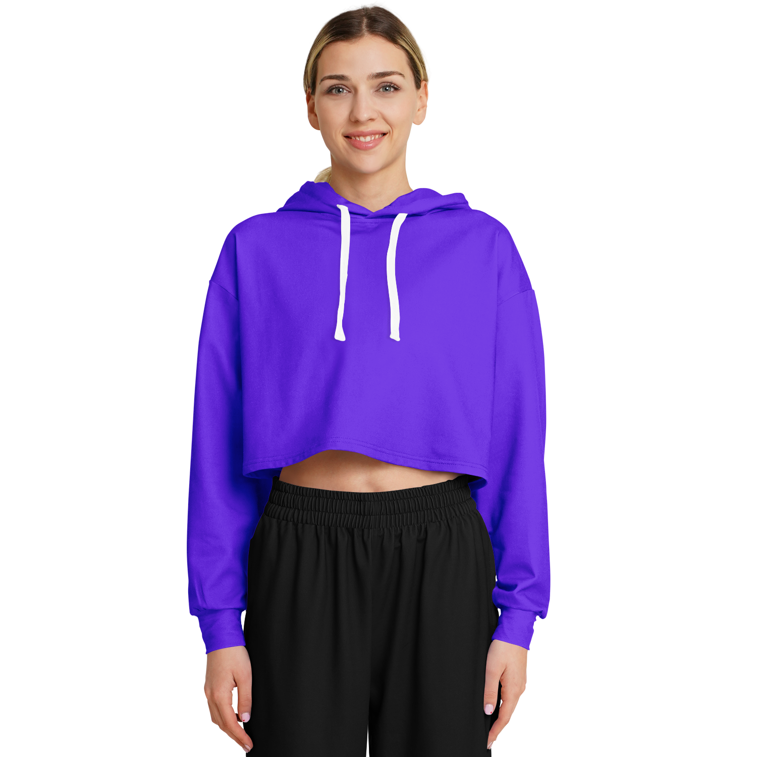 WOMEN'S SUMMIT CROPPED HOODIE | violet