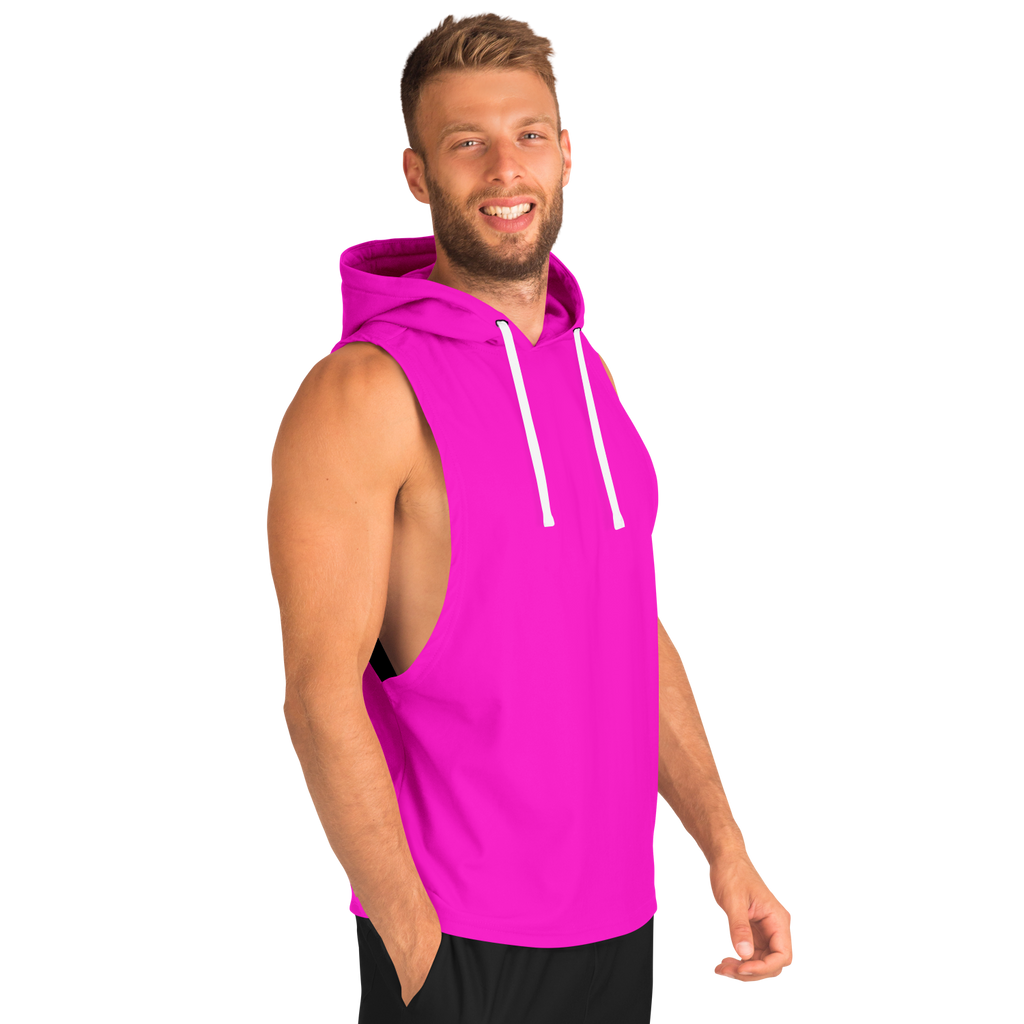 MEN'S BRIGHT SIDE COLLECTION | SLEEVELESS HOODIE | cherry popsicle