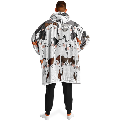 Kitten Collage Reversible Rest-Day Hoodie - Arcadia Apparel