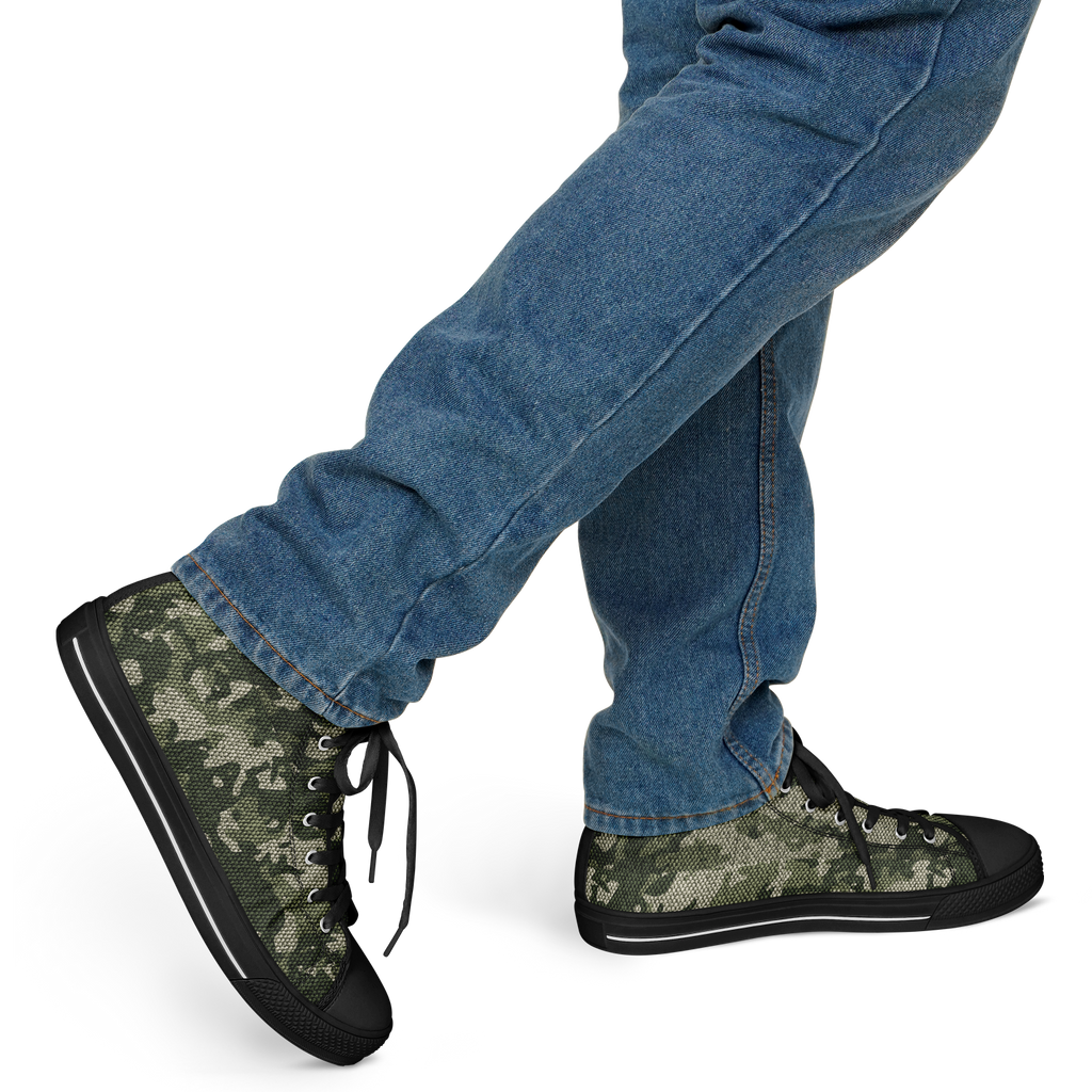 HIGH TOP | green camo | black sole
