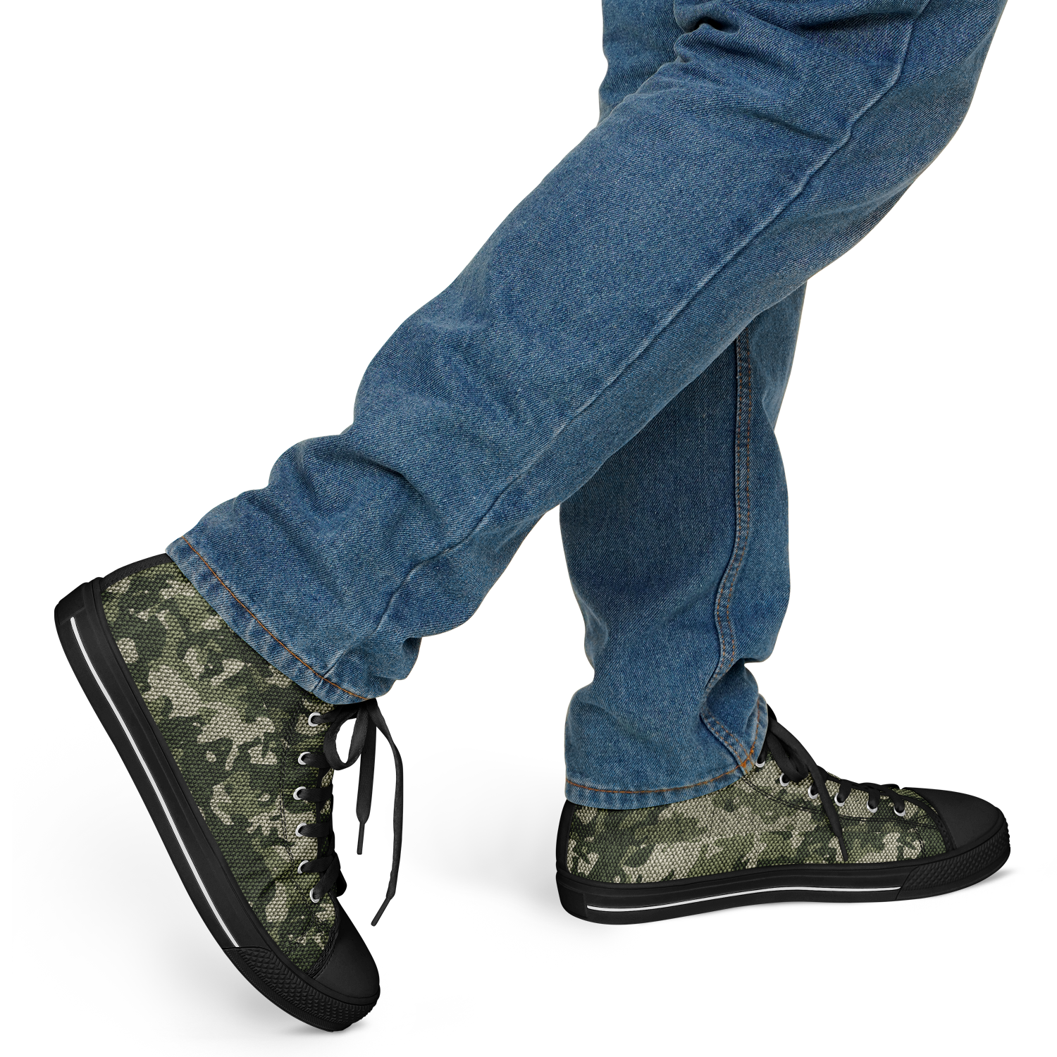HIGH TOP | green camo | black sole