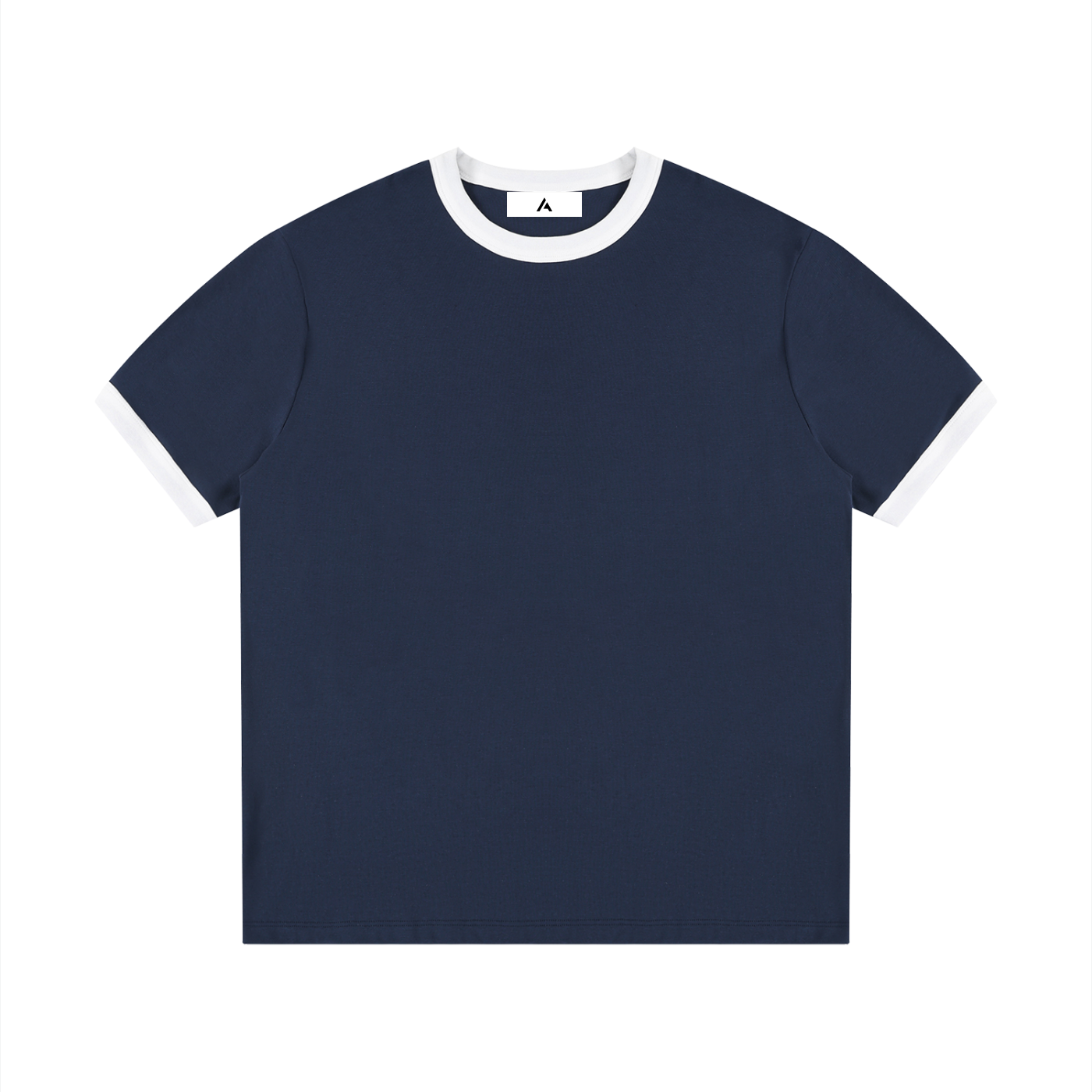 all,arcaprl,contrast,edge,ribbed,crewneck,t-shirt,one-size,upper body,rt0046