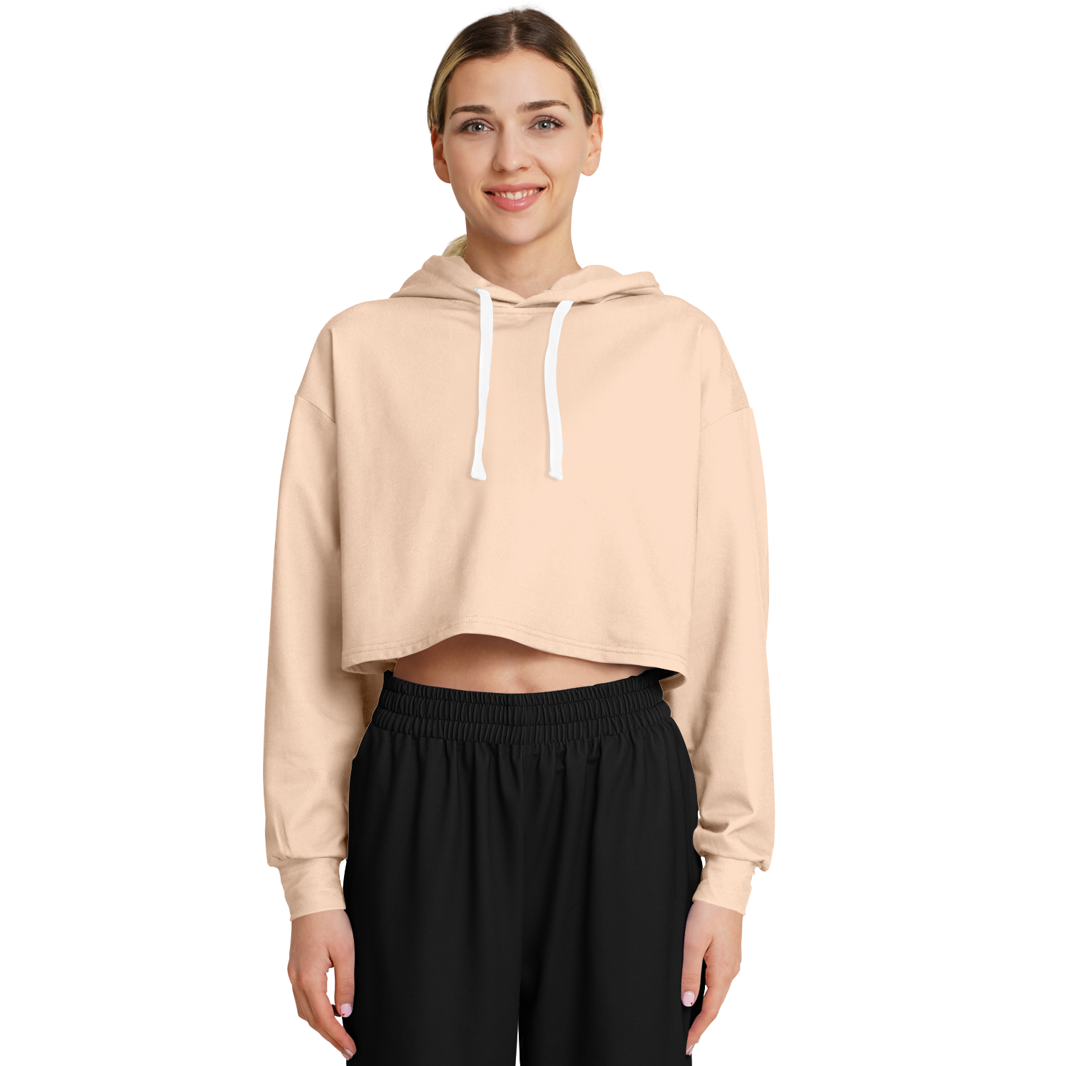 WOMEN'S SUMMIT CROPPED HOODIE | nude