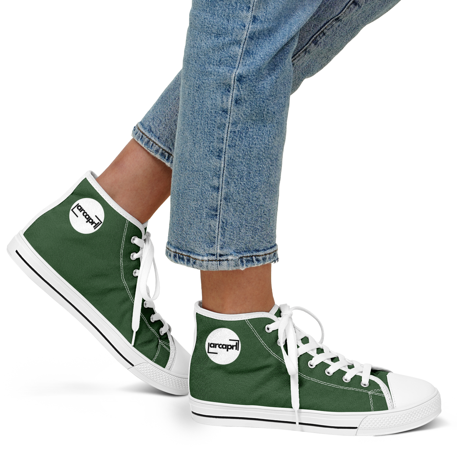 WOMEN'S PINNACLE HIGH TOP SNEAKERS | forest green