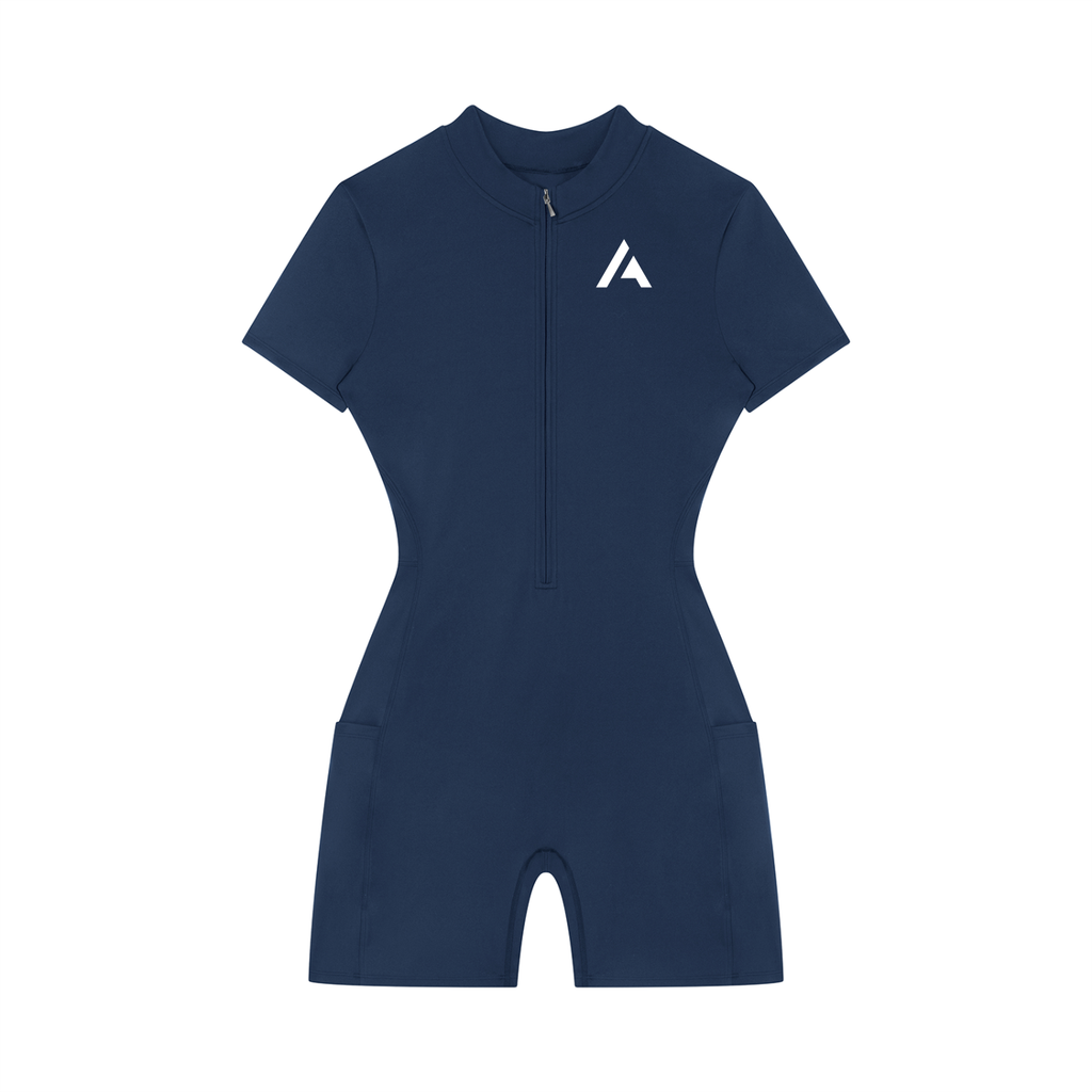 all,arcaprl,quarter,zip,short,sleeve,romper,women,womens,woman,womans,upper,body,wo0012