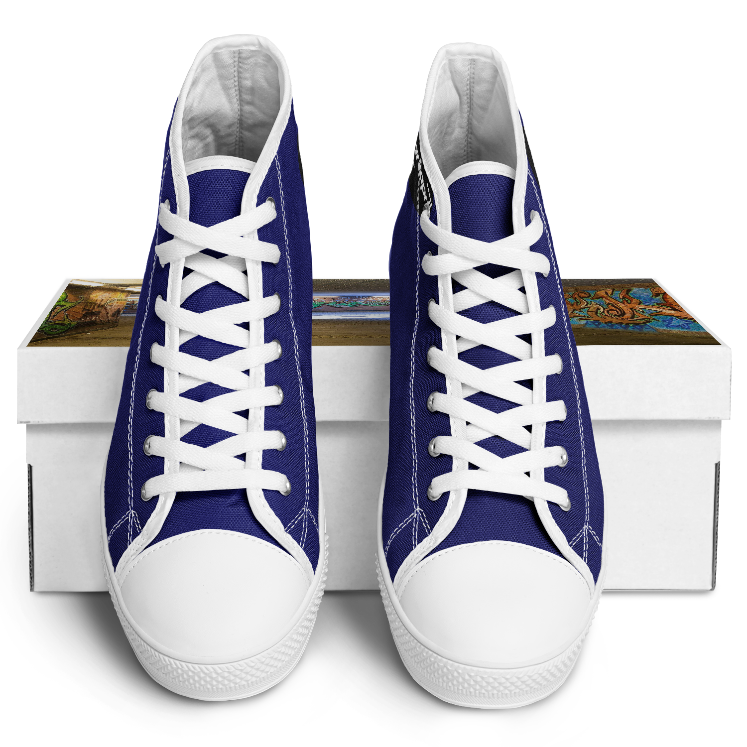 WOMEN'S PINNACLE HIGH TOP SNEAKERS | navy