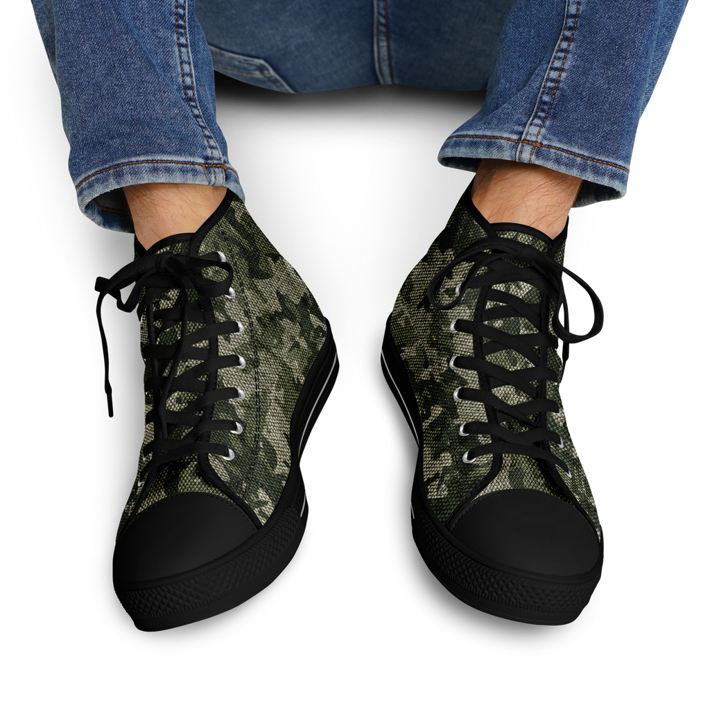 HIGH TOP | green camo | black sole