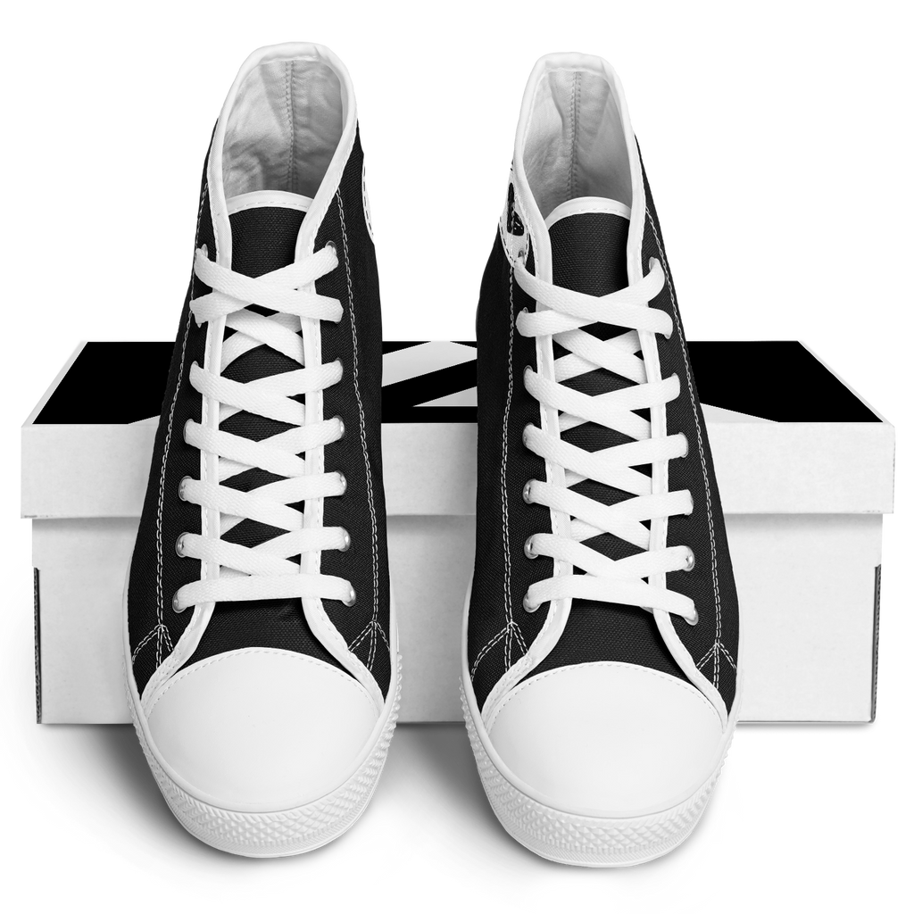 N | SNEAK | high top | black heart and stitches - Arcadia Apparel