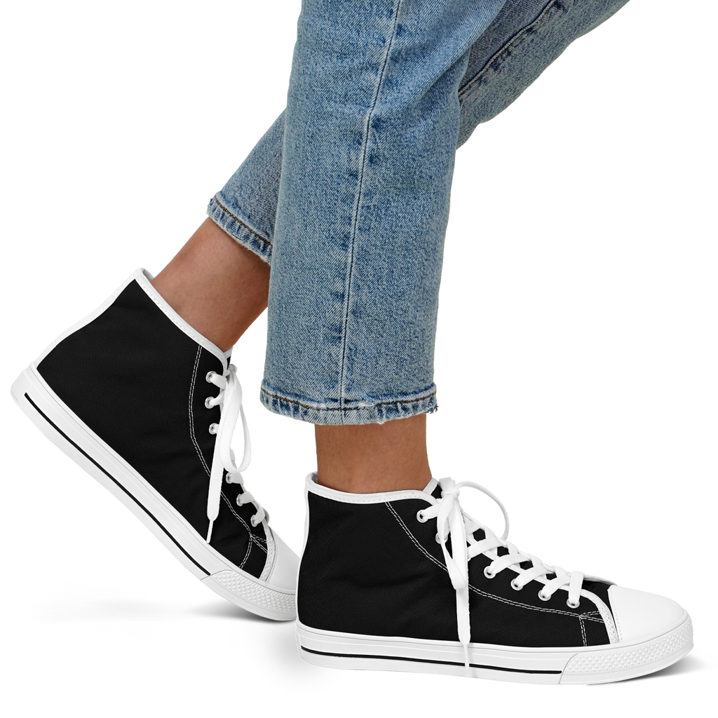 WOMEN'S PINNACLE HIGH TOP SNEAKERS | obsidian | no logo