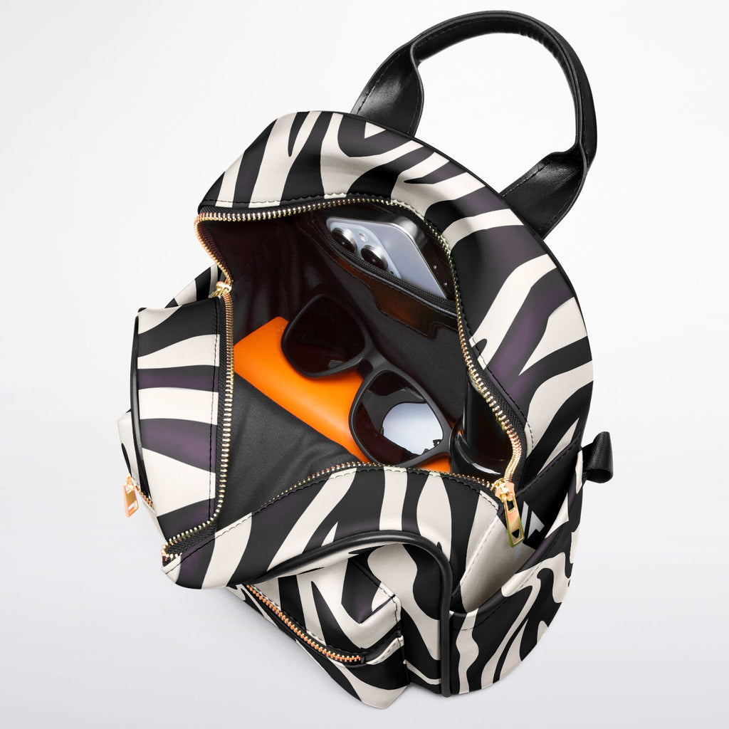 Mini Backpack | zebra print