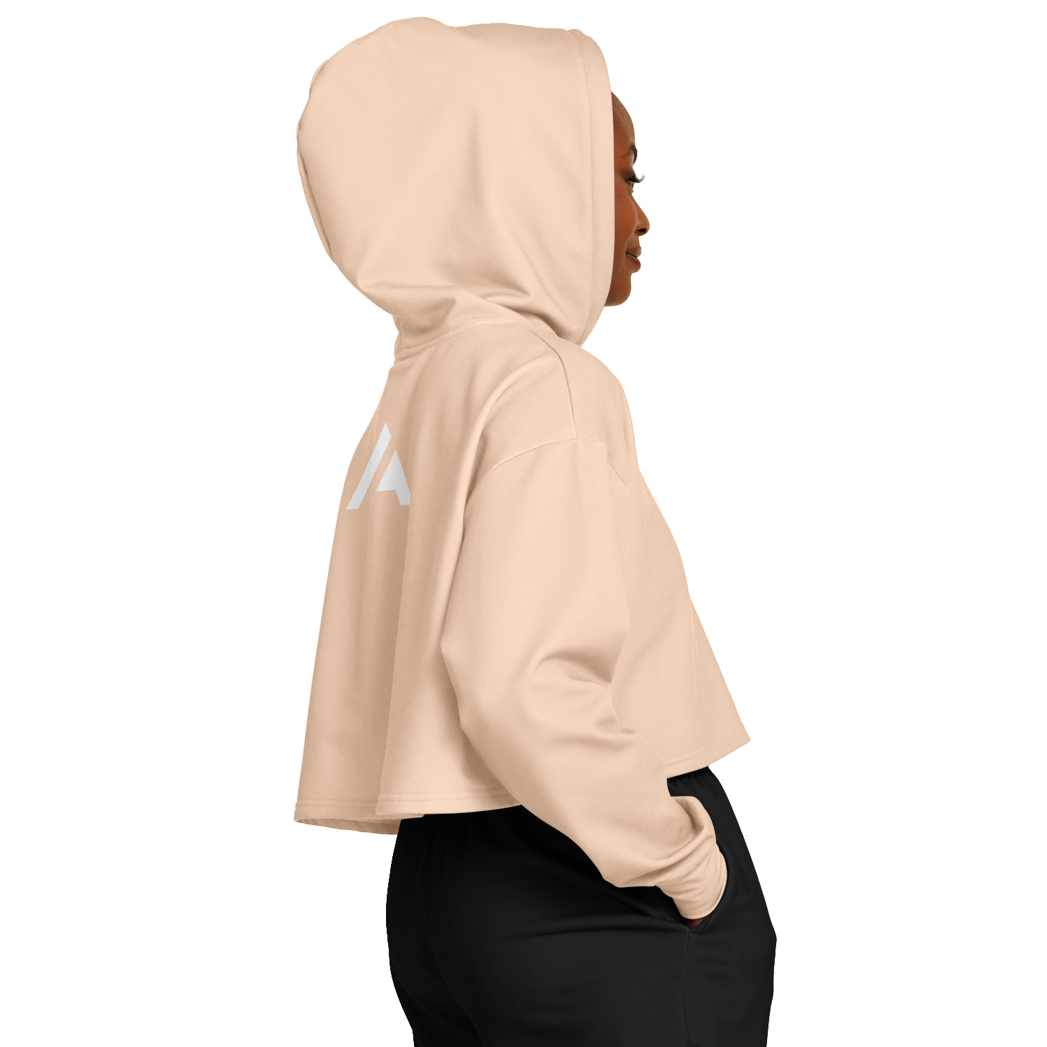 WOMEN'S SUMMIT CROPPED HOODIE | nude