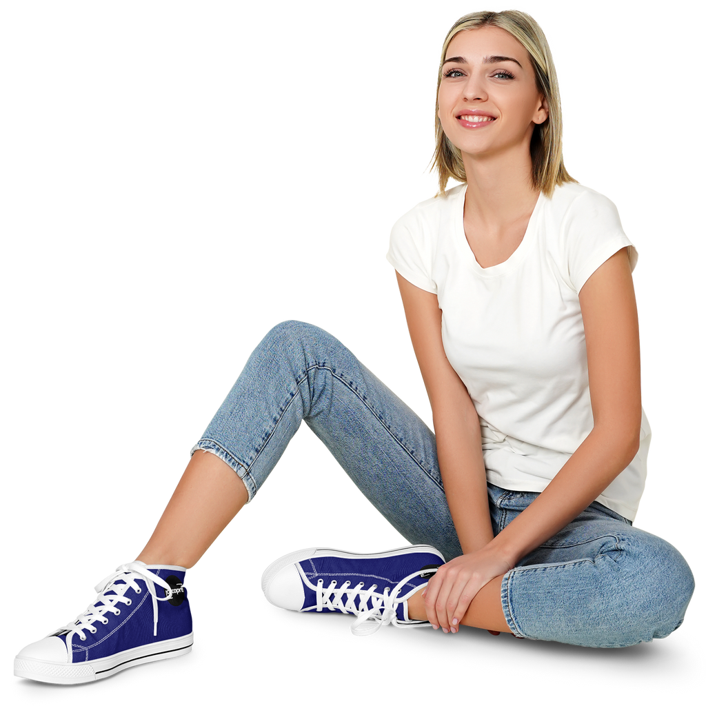 WOMEN'S PINNACLE HIGH TOP SNEAKERS | navy