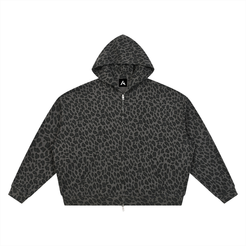 all,arcaprl,leopard,print,full,zip,hoodie,waffle,one,size,upper,body,ut0143