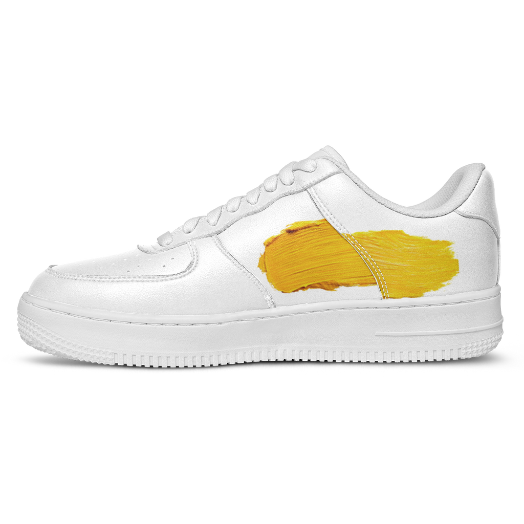 N | core low top | yellow paint stripe