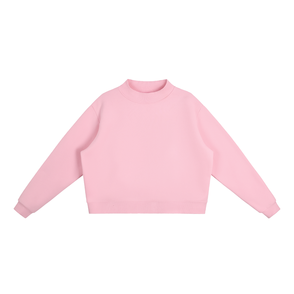all,arcaprl,womens,womans,women,woman,W,essential,fleece,mock,neck,crew,sweatshirt,upper,body,upperbody