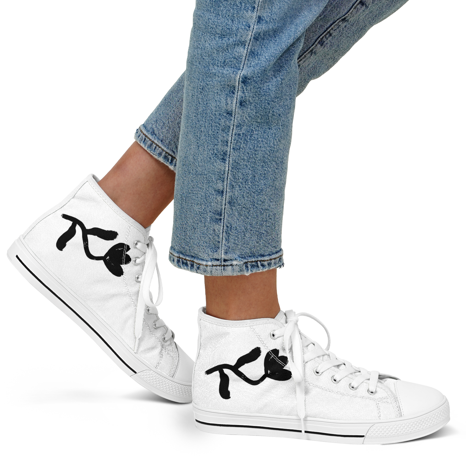 N | SNEAK | tulip pattern high top