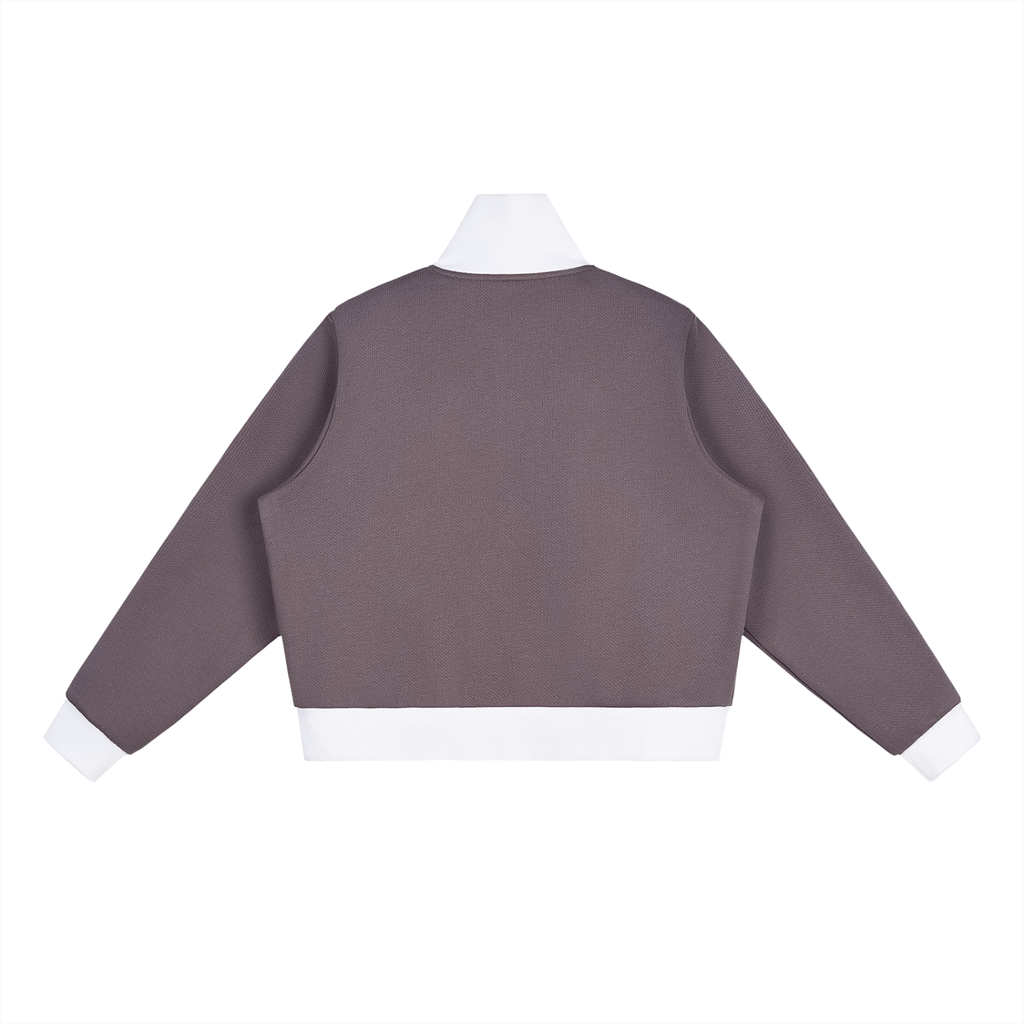 all,arcaprl,arcadia apparel,arcadia,contrast,side stripe,fleece,cropped,track,jacket