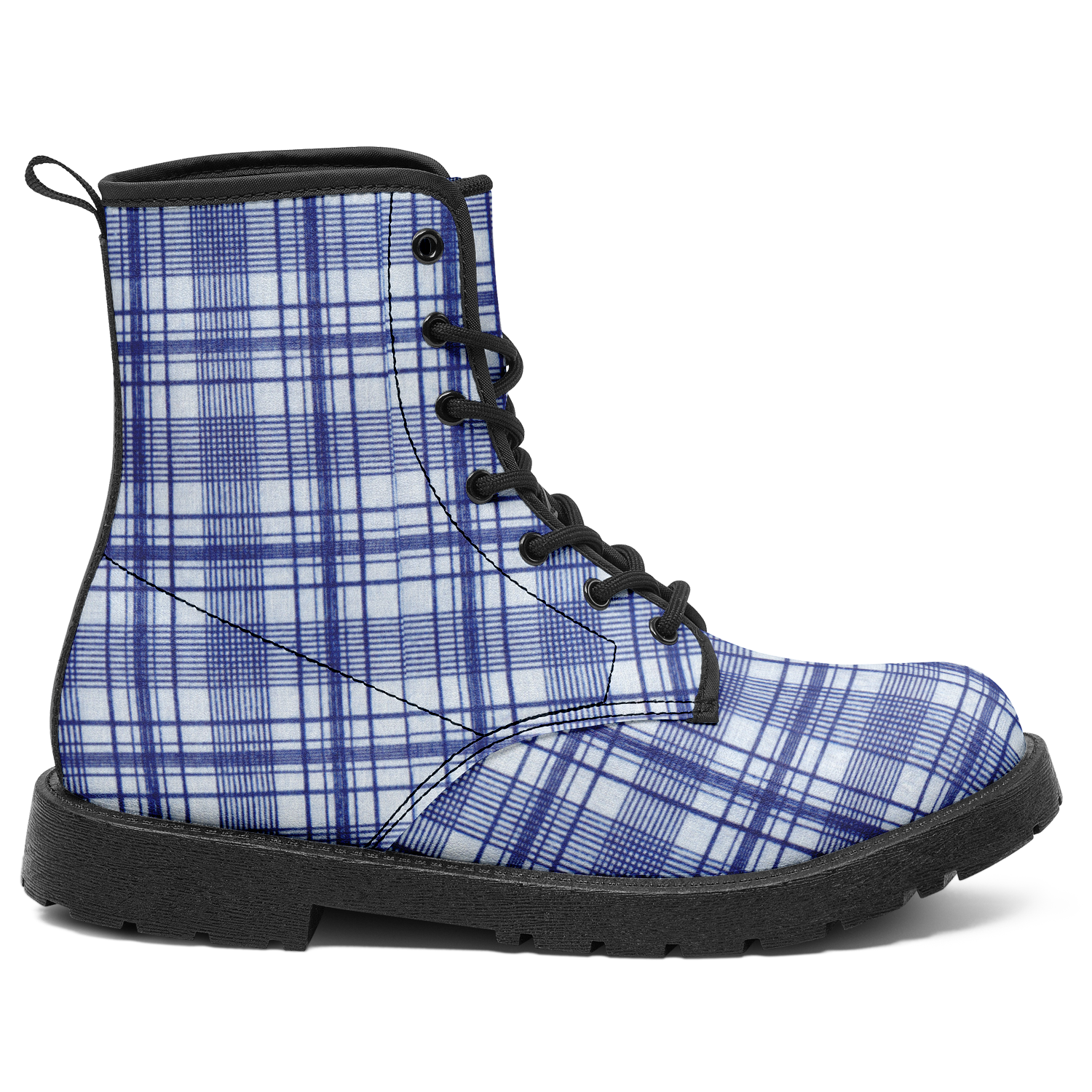N | city strider boot | blue plaid