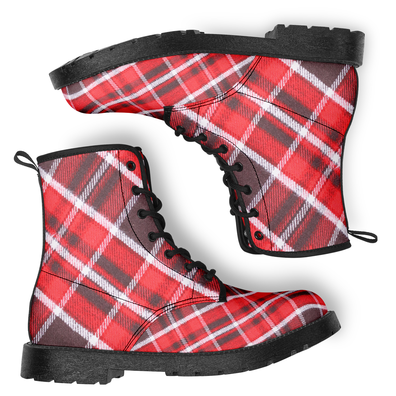 N | city strider boot | red plaid
